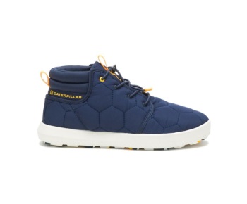 Caterpillar Sneakers South Africa CODE Scout Mid Blue - Cat Shoes For Men - HY1459370